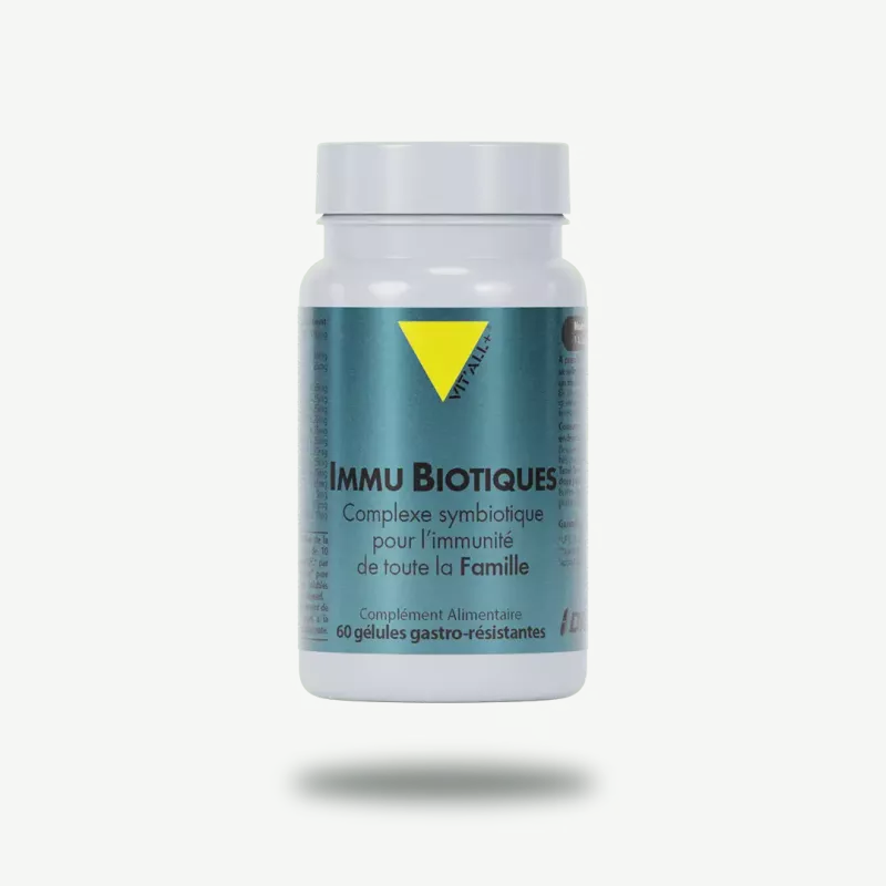 Immu Biotiques Vitall+ - Probiotique naturel - 60 gélules végétales