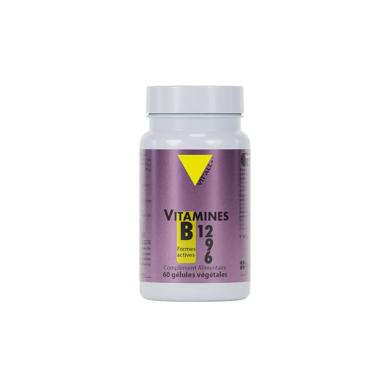 Vitamines B12 & B9 de Vit'all+ - Fatigue - 60 gélules végétales