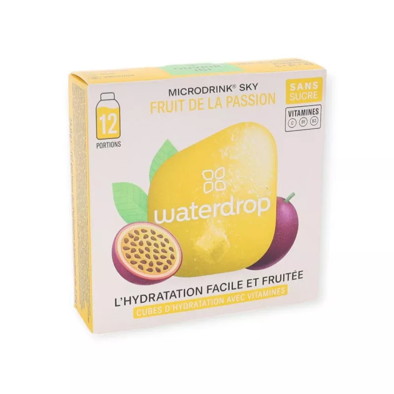 Microdrink SKY Waterdrop - Fraise/Ananas/Fruit de la Passion - 12 cubes