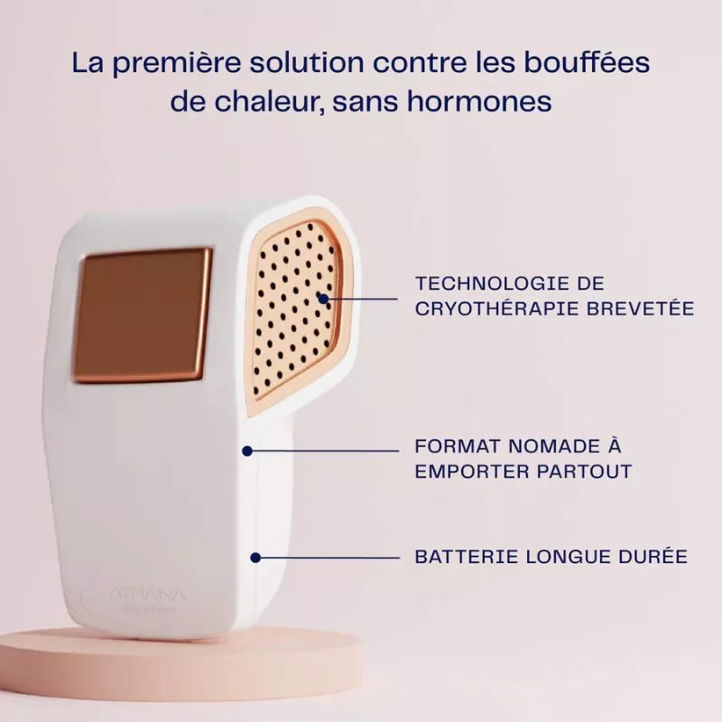 Dispositif de cryothérapie portable anti-bouffées de chaleur Héra Athana