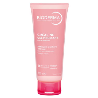 Gel moussant visage & yeux peau sensible Créaline de Bioderma - 100ml