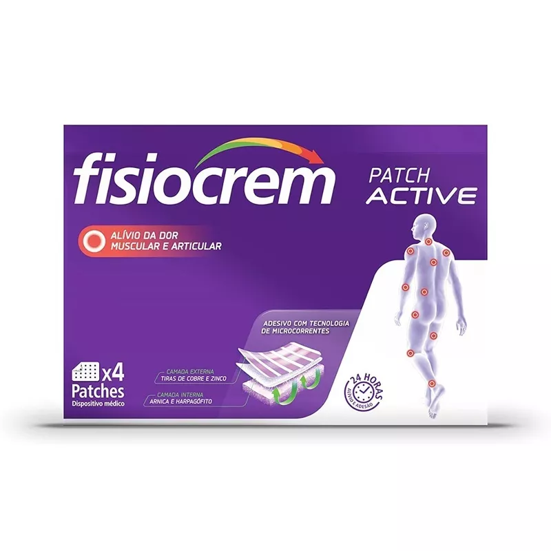 Patchs douleurs musculaires & articulaires Active Fisiocrem - 4 patchs