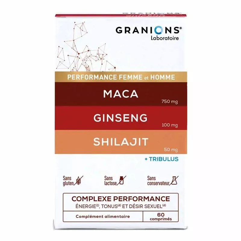 Complexe Performance femme & homme Granions - 60 comprimés