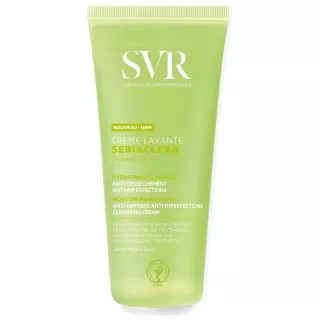 Crème lavante hydratante anti imperfections Sebiaclear SVR - Peaux fragilisées - 200ml