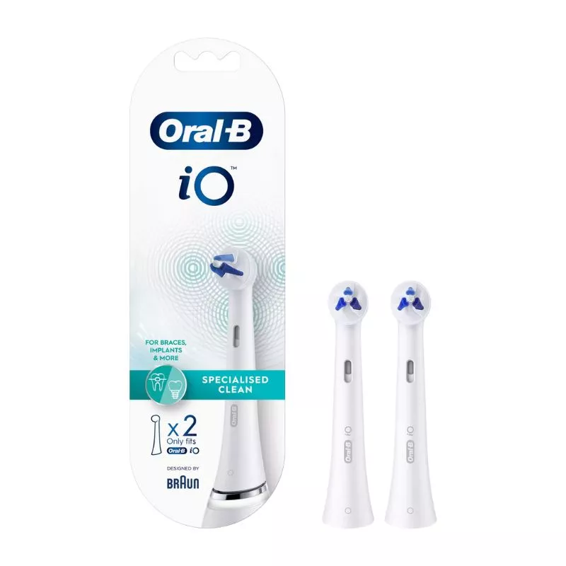 Brossettes brosse à dents électrique Interdental Clean Oral-B iO - 2 brossettes blanches