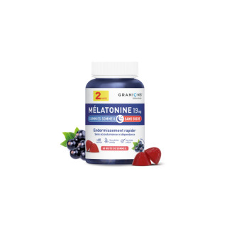 Mélatonine 1,9 mg Granions - Endormissement - 30 gummies