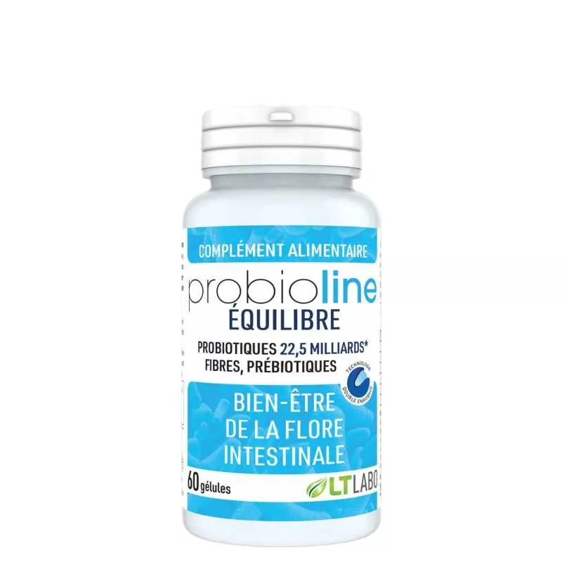 Probioline Équilibre LT Labo - Bien-être de la flore intestinale - 60 gélules