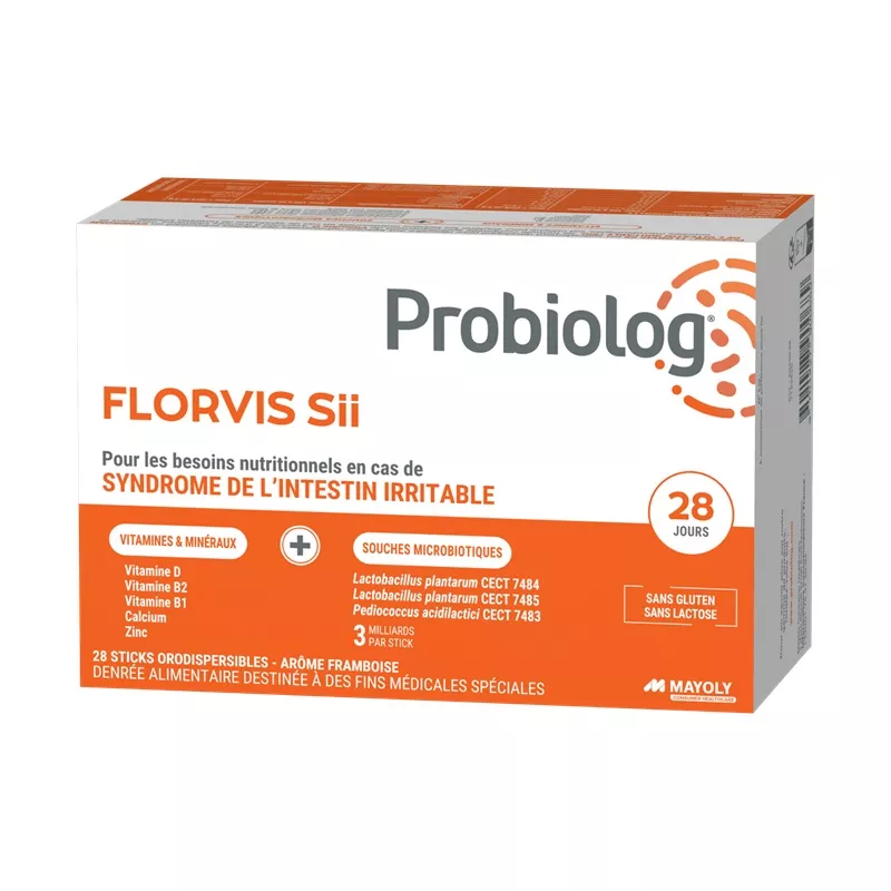 Probiolog Florvis SII Mayoli Spindler - Syndrome de l’intestin irritable - 28 sticks