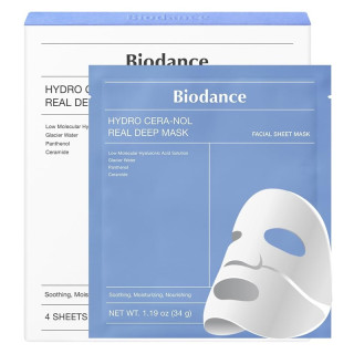 Masque de nuit apaisant Hydro Cera-nol Real Deep Biodance - Hydratant - 34g
