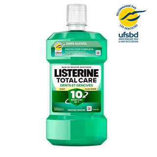 Bain de bouche protection dents et gencives doux Total Care Listerine® - 500ml