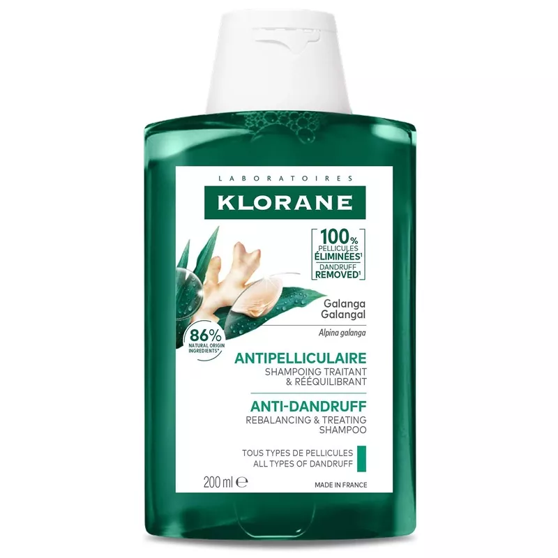Shampoing traitant et rééquilibrant à l'extrait de Galanga Klorane - 200ml