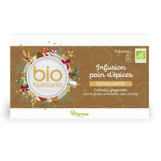 Infusion Pain d’Épices Bio Vitavea - Chaleureuse et réconfortante - 20 sachets