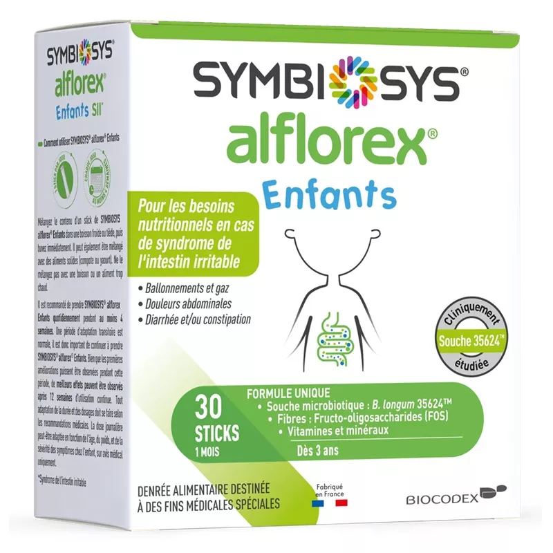 Alflorex® Enfants Symbiosys - Syndrome de l'intestin irritable - 30 sticks