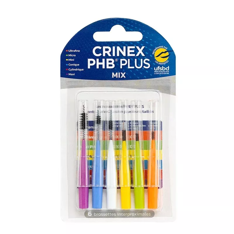 Brossettes interproximales Crinex PHB plus Mix x6