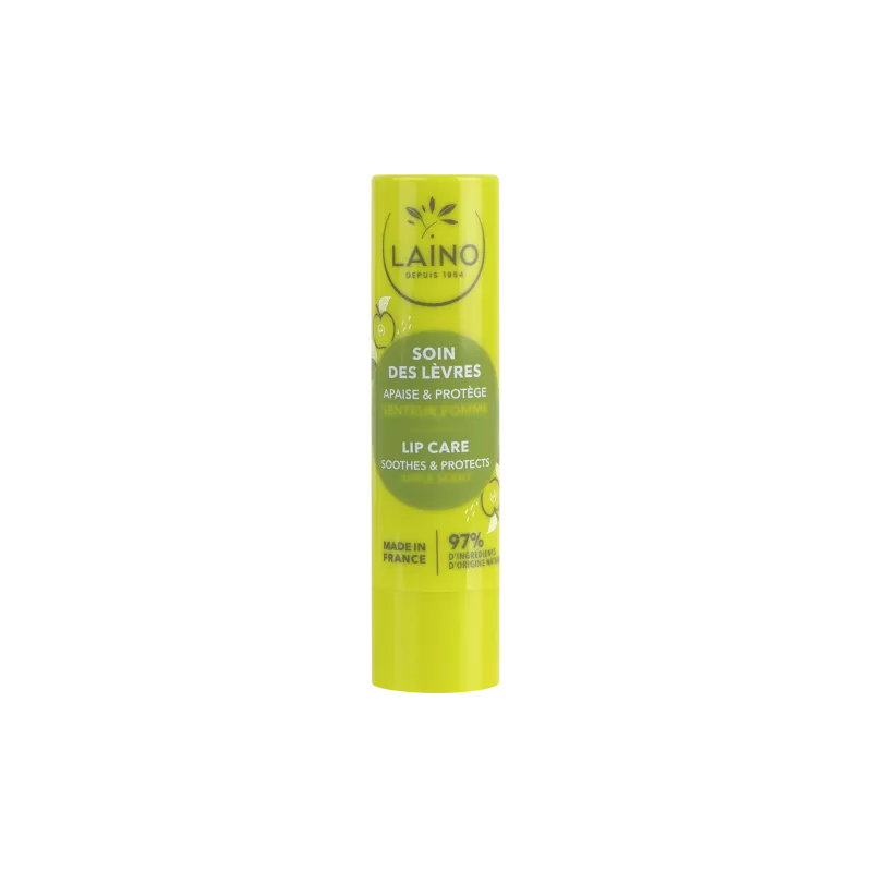 Soin des lèvres stick pomme de Laino - Lèvres gercées et desséchées - 4 g