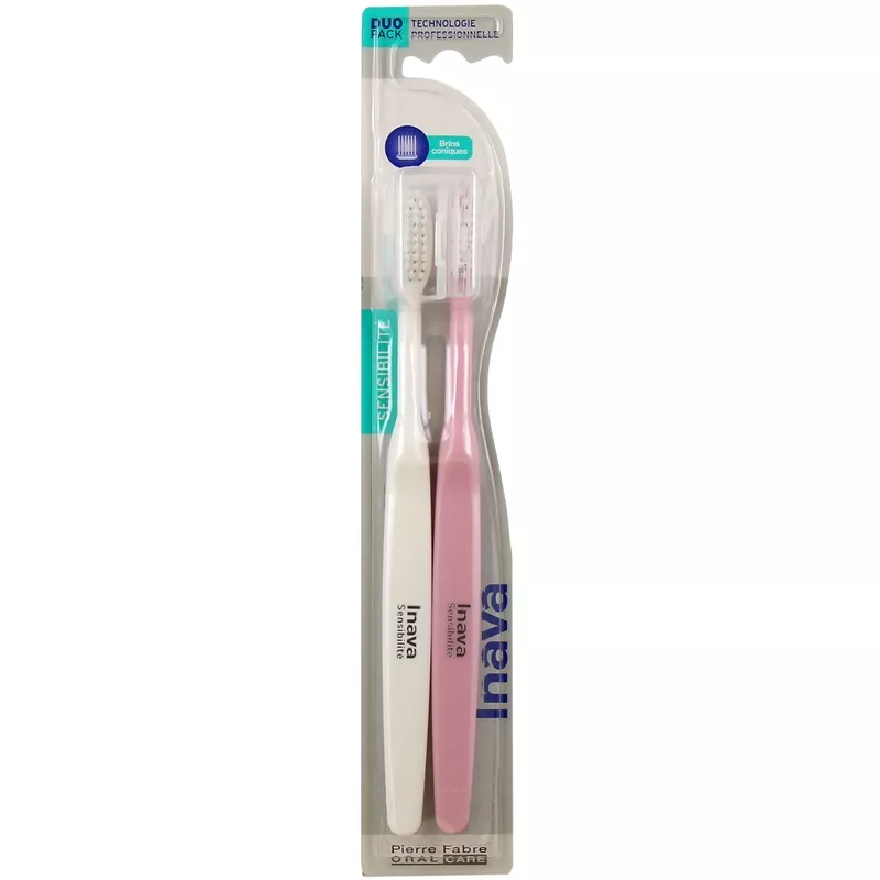 Brosse à dents Sensibilité 18/100 dents sensibles Inava - Lot de 2