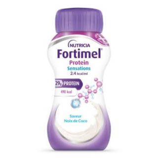 Boisson Protein Sensation 2,4 kcal/ml Noix de coco Fortimel®  Nutricia - 4 x 200ml