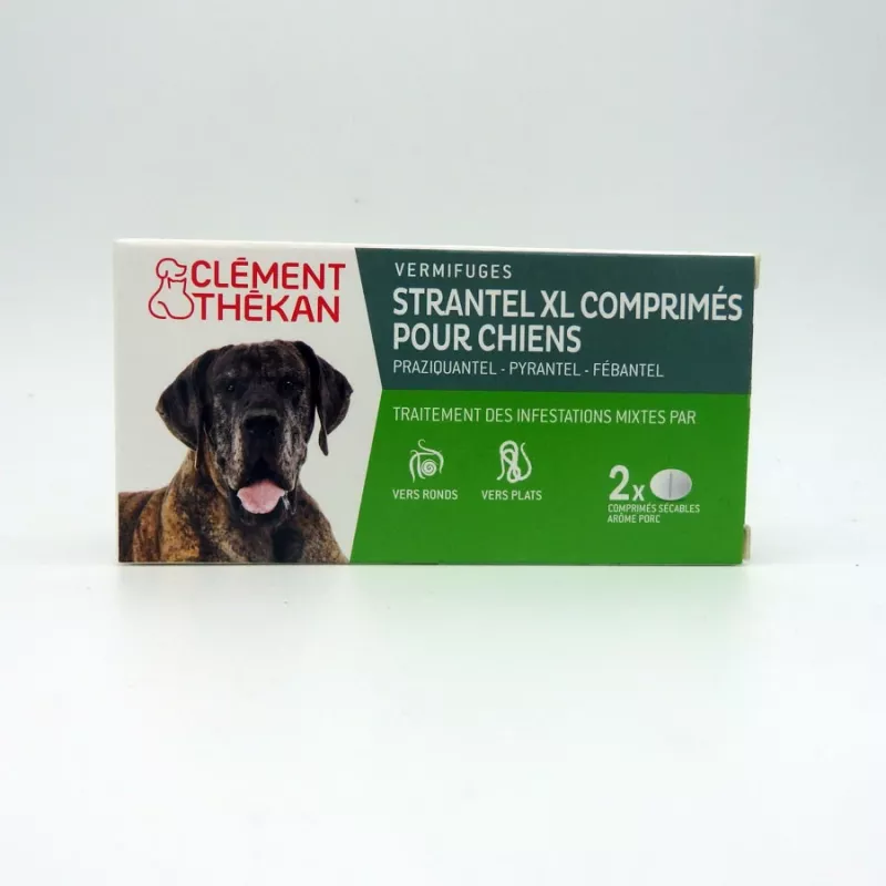 Vermifuge chien XL Strantel de Clément Thékan - 2 comprimés