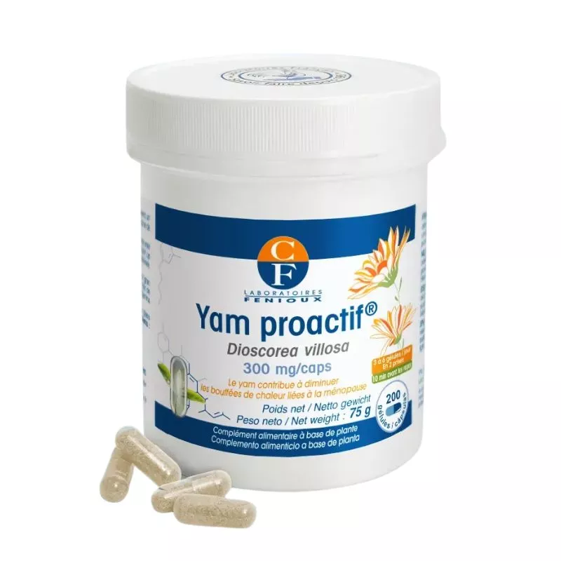 Yam Proactif® Ménopause Laboratoires Fenioux - Ménopause - 200 gélules