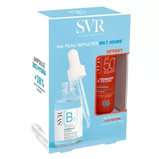 Duo ampoule Hydra [B3] et crème-mousse Sun Secure Blur SPF50 Offert SVR