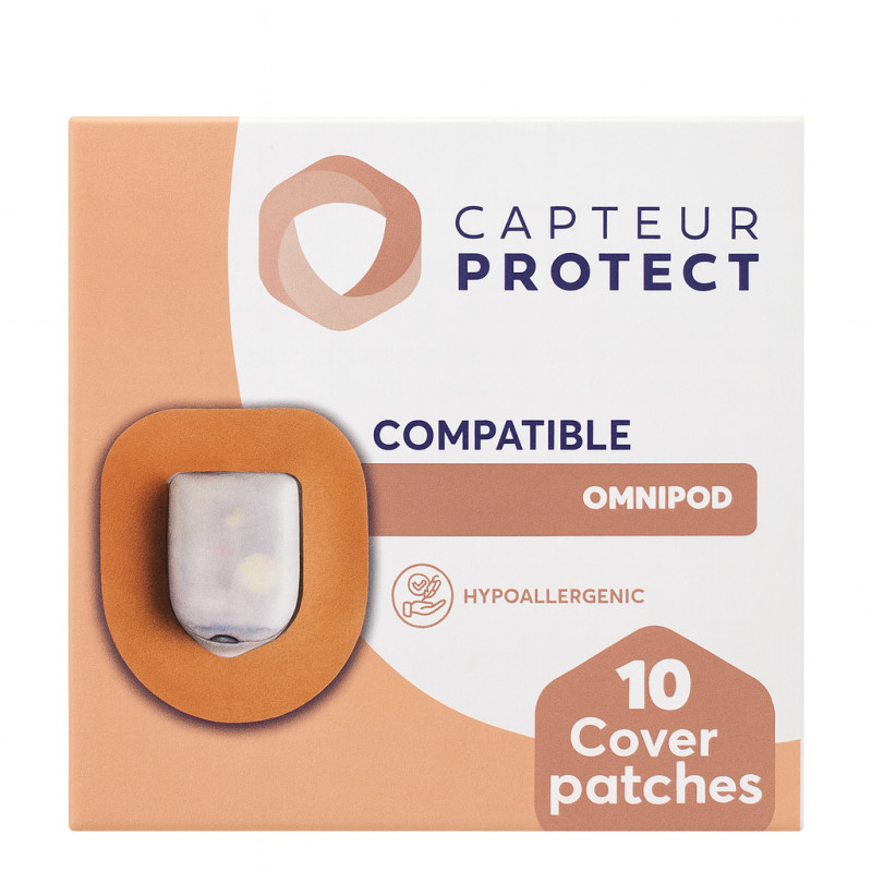 Patchs Cover Omnipod beige Capteur Protect - 5 patchs