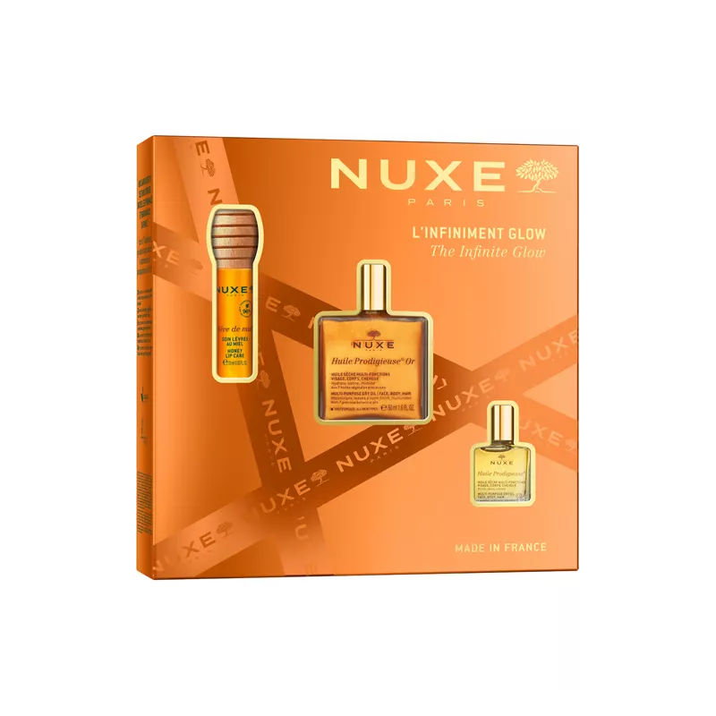 Coffret Infiniment Glow de Nuxe - Coffret cadeau - 3 soins visage