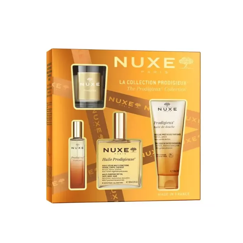 Coffret La Collection Prodigieux® Nuxe - 3 soins + 1 bougie d'intérieur