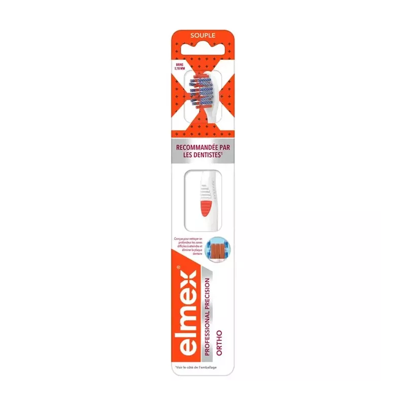 Brosse à dents souple Ortho Elmex - Hygiène dentaire