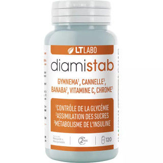 Diamistab LT Labo - Contrôle de la glycémie - 120 capsules