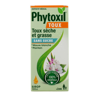 Sirop toux sèches et grasses sans sucre Phytoxil Sanofi - 94ml