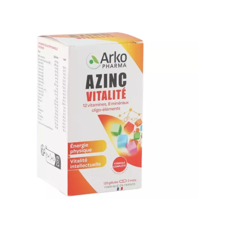 Azinc Vitalité Arkopharma - Forme et vitalité - 150 gélules