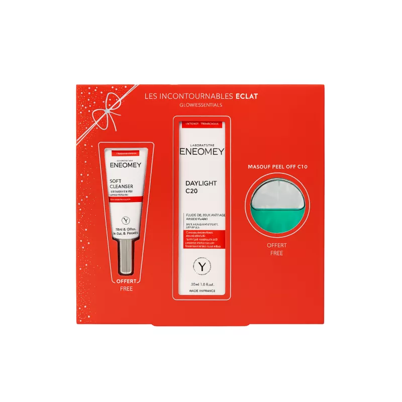 Coffret splendeur Soin jour Daylight C20 30ml + Nettoyant Soft Cleanser 12ml Offert Eneomey