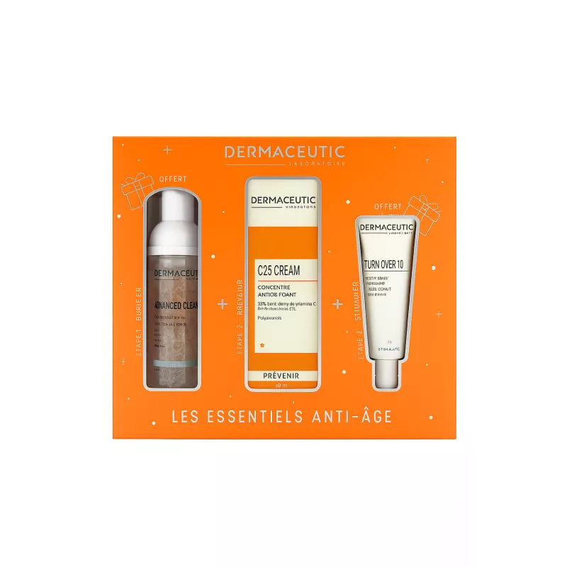 Trio Essentiels Eclat C25 Cream 30ml + Light Ceutic 15ml + Advanced Cleanser 50ml Offert Eneomey