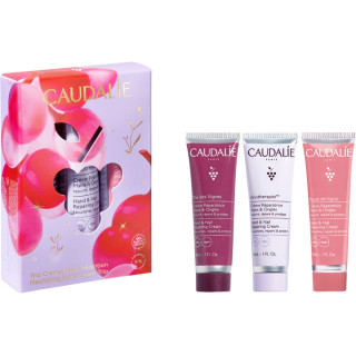 Coffret Trio crème mains Caudalie - Format voyage - 3 x 30ml