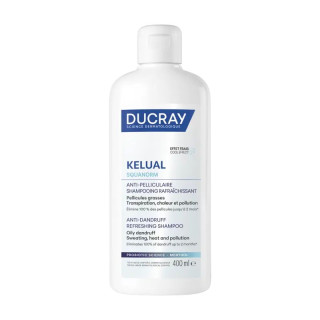 Shampoing rafraîchissant anti-pelliculaire Kelual Squanorm Ducray - Pellicules grasses - 400ml