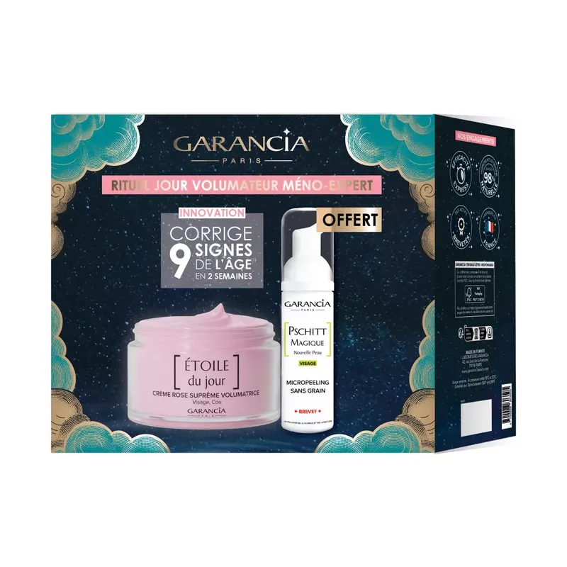 Rituel jour volumateur meno-expert Étoile du Jour Garancia - Peaux matures - 2 soins
