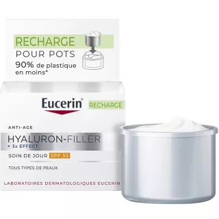 Soin de jour SPF30 Hyaluron‑Filler + 3x Effect Eucerin - Recharge 50ml