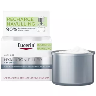 Soin de nuit raffermissant Hyaluron‑Filler + 3x Effect Eucerin - Recharge 50ml