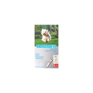 Advantix Chien 4/10kg, 4 pipettes