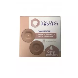 Lot de 4 patchs Beige de Capteur Protect