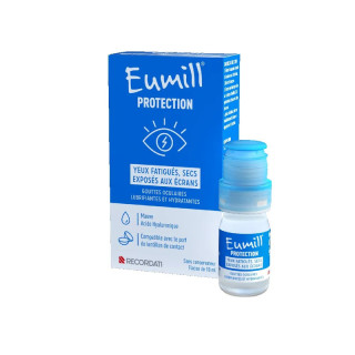 Gouttes oculaires yeux fatigués et secs Eumill Protection - 10ml