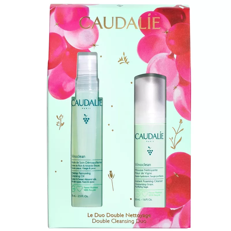 Coffret duo double nettoyage Vinoclean Caudalie - 2 soins visage