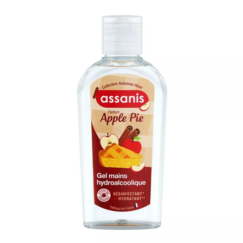 Gel hydroalcoolique mains sans rinçage Apple Pie Assanis - 250ml