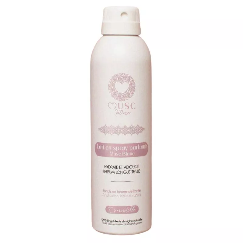 Lait en spray parfumé Musc Blanc L'irrésistible Musc Intime - 200ml