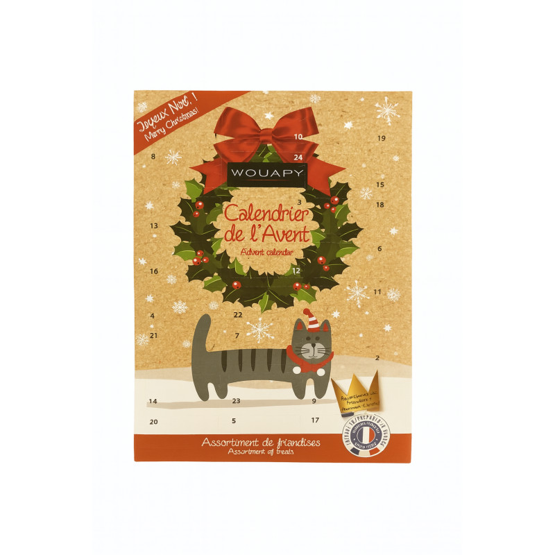 Calendrier de l'Avent pour chat Wouapy - Friandises et surprises - 180g
