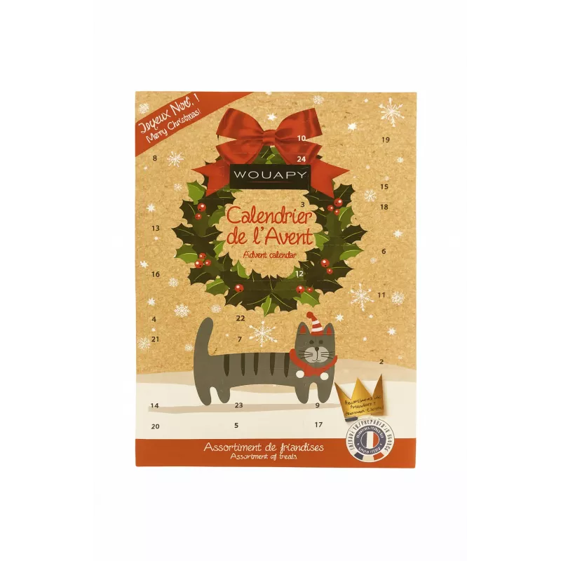 Calendrier de l'Avent pour chat Wouapy - Friandises et surprises - 180g