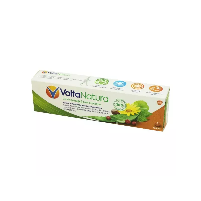 Gel de massage aux plantes Bio VoltaNatura - 100ml