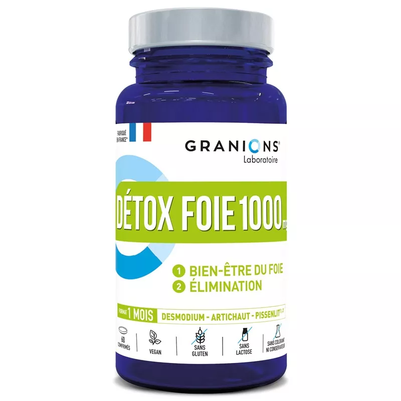 Détox Foie 1000mg Granions - Bien-être du foie - 60 comprimés