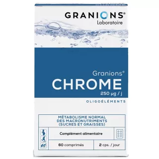Chrome 250 μg Granions - Maintien d'une glycémie normale - 60 comprimés à croquer