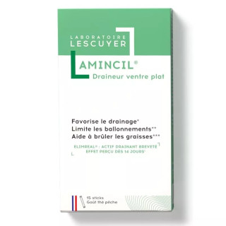 Draineur ventre plat Amincil Laboratoires Lescuyer - 15 sticks